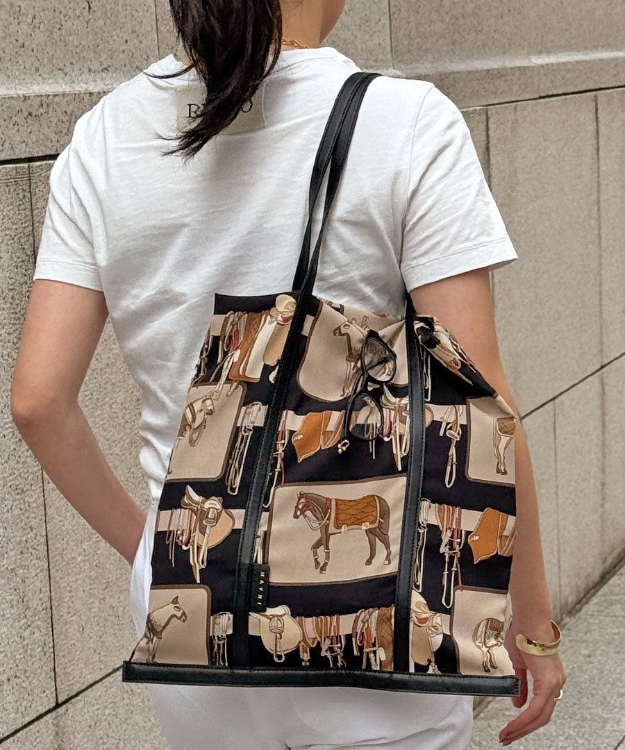 スカーフ トートバッグ