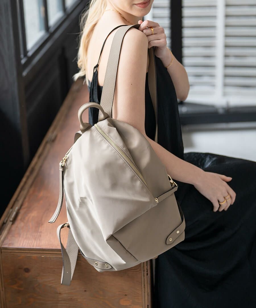 極美品 HAYNI ヘイニ Nylon Alba リュック ベージュ Nylon Alba ナイロンアルバ【第2世代・改良版・在庫限り】 | HAYNI