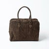 ボストンバッグ 本革 スウェードバッグ Donusa ドヌサ【第2世代・改良版】 ダークブラウン