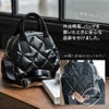 ナイロンキルティングバッグ　peremo ペレモ  ブラック 