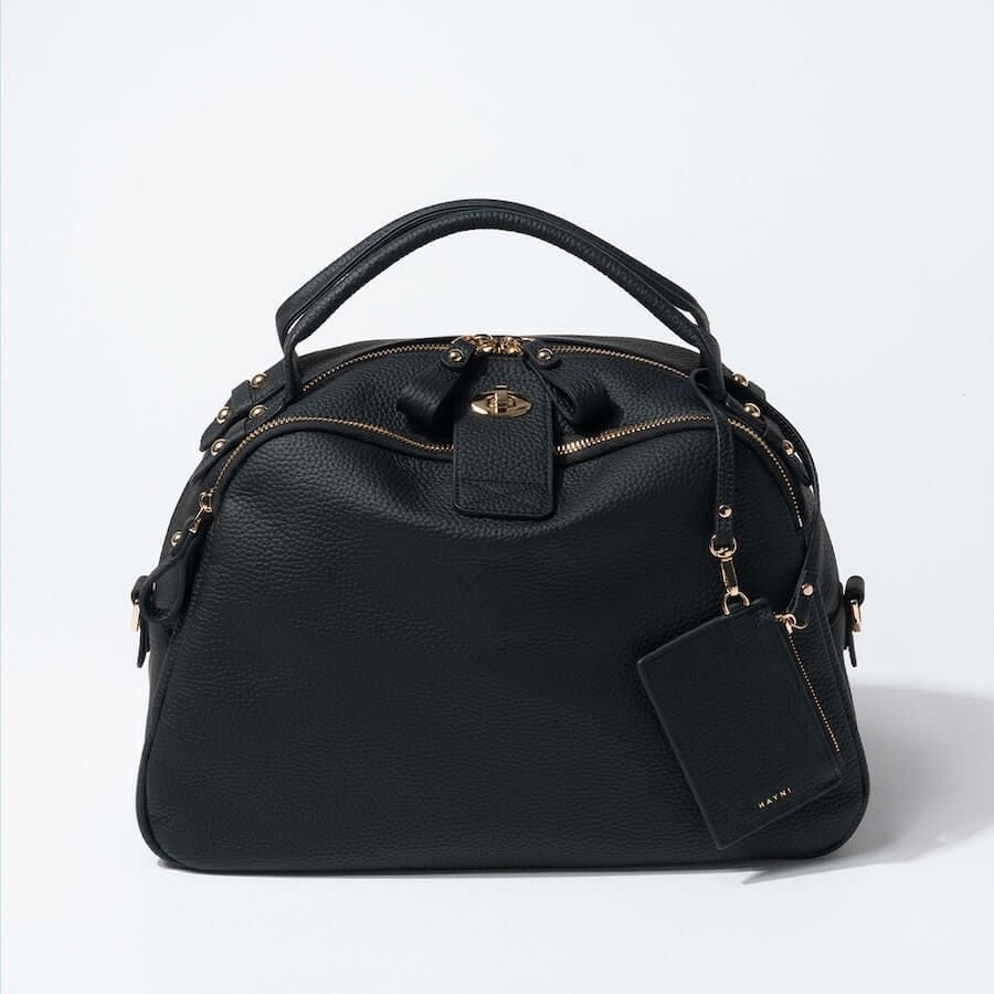 本革 ボストンバッグ ショルダーバッグ Loche ロシェ 第8世代 改良版 ブラック