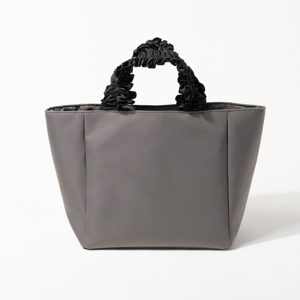 フリルハンドル トートバッグ Lifuka Nylon L リフカナイロン Lサイズ【第2世代・改良版】 グレーブラック