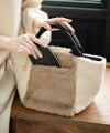 ファー 舟形 トートバッグ　Venemia 　ベネミア