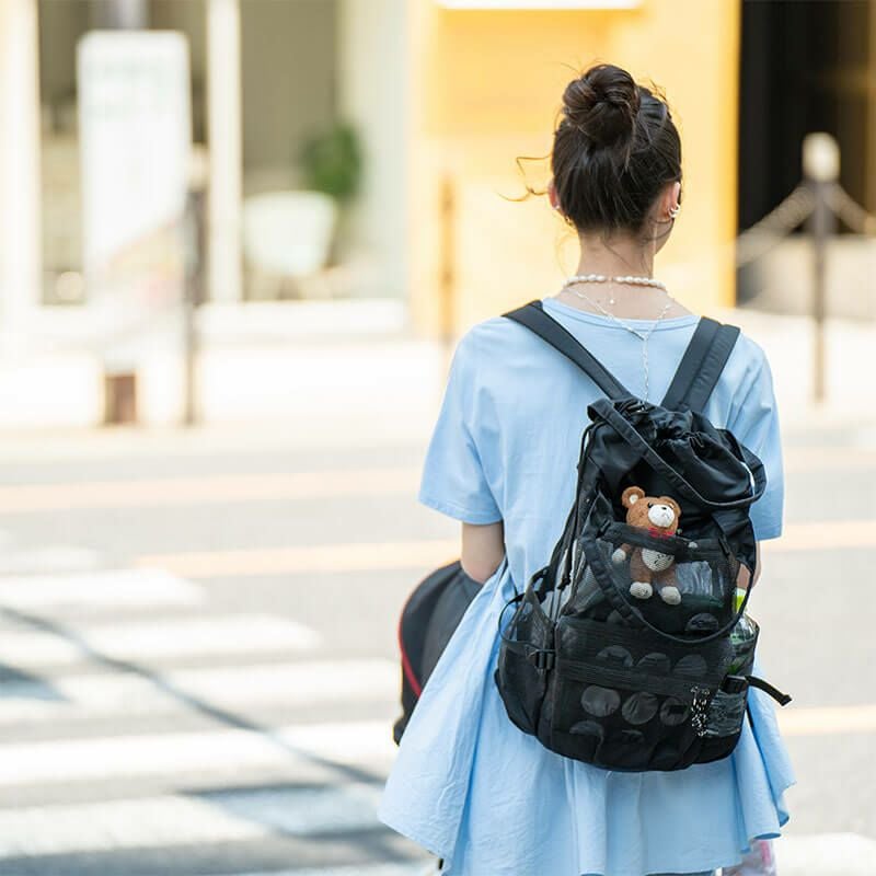 ナイロン メッシュ リュック　軽量　Glarca グラルカ