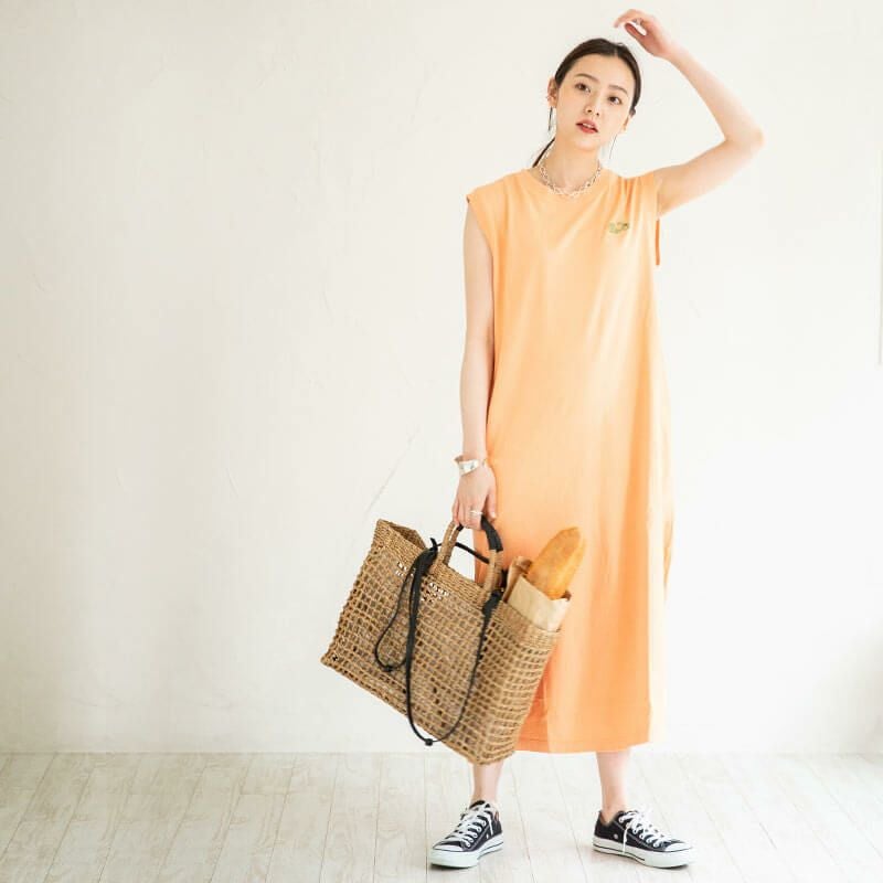 FRUIT OF THE LOOM フルーツオブザルーム フレンチスリーブワンピース
