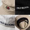 子 ハット　レディース FRUIT OF THE LOOM フルーツオブザルーム ロゴ エンブレム バケット ハット