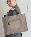 レッスンバッグ トートバッグ サブバッグ 手提げ レディース 帆布 キャンバス 本革 Lesche レスチェ