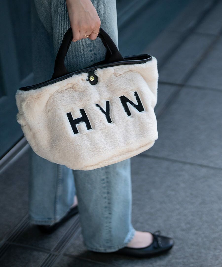 HAYNI.　べアリアS [１１] HAYNI（ヘイニ） トートバッグ レディース ボア バッグ「bearia S