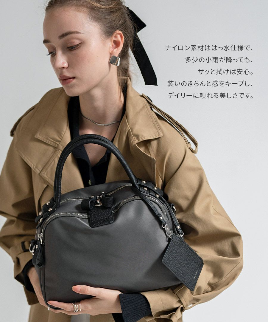 2way ナイロン トートバッグ ショルダーバッグ　Mini Nylon Loche ミニナイロンロシェ