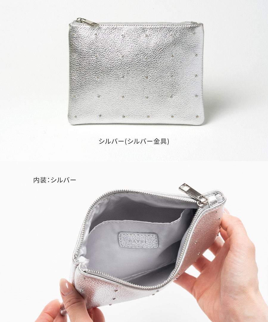 本革 ポーチ Dot leather pouch ドットレザーポーチ Mサイズ