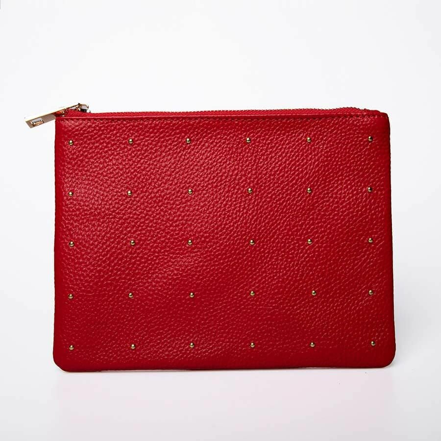 Dot leather pouch ドットレザーポーチ Mサイズ | HAYNI ( ヘイニ