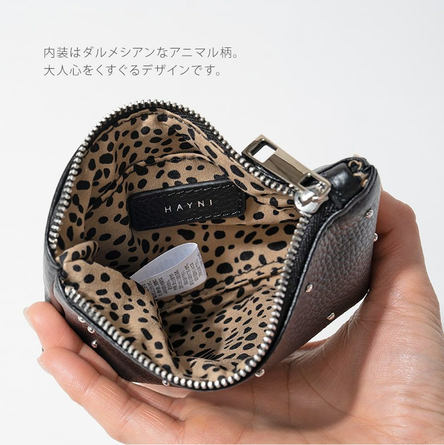 500円OFFクーポン(会員限定)5/11(9:59)まで】Dot leather pouch ドット