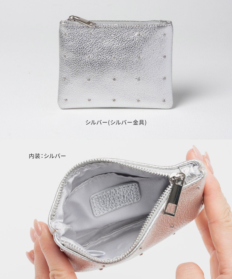 9/18(20時)より販売開始】Dot leather pouch ドットレザーポーチ S