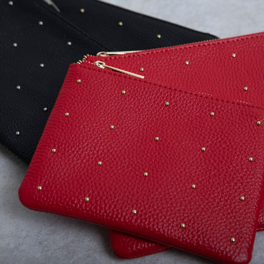 Dot leather pouch ドットレザーポーチ Sサイズ | HAYNI ( ヘイニ