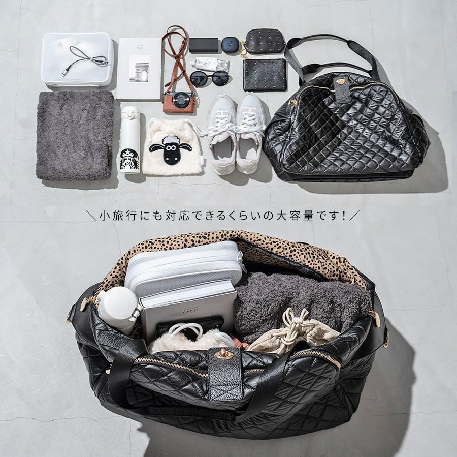 Loche Quilted Boston Bag ロシェキルティングボストン LLサイズ【第2