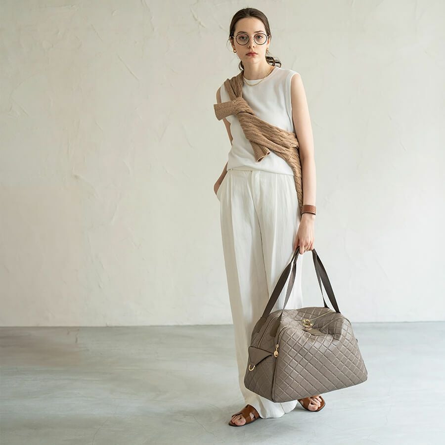 Loche Quilted Boston Bag ロシェキルティングボストン LLサイズ【第2