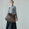 トラベルボストンバッグ Loche Quilted Boston Bag　ロシェキルティングボストン LLサイズ【改良版・第2世代】 チョコブラウン