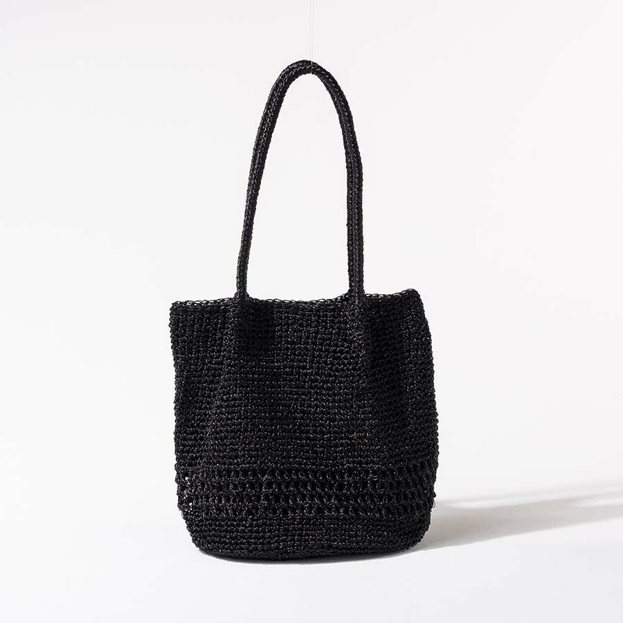 かごバッグ トートバッグ Lunenta ルナンタ ブラック