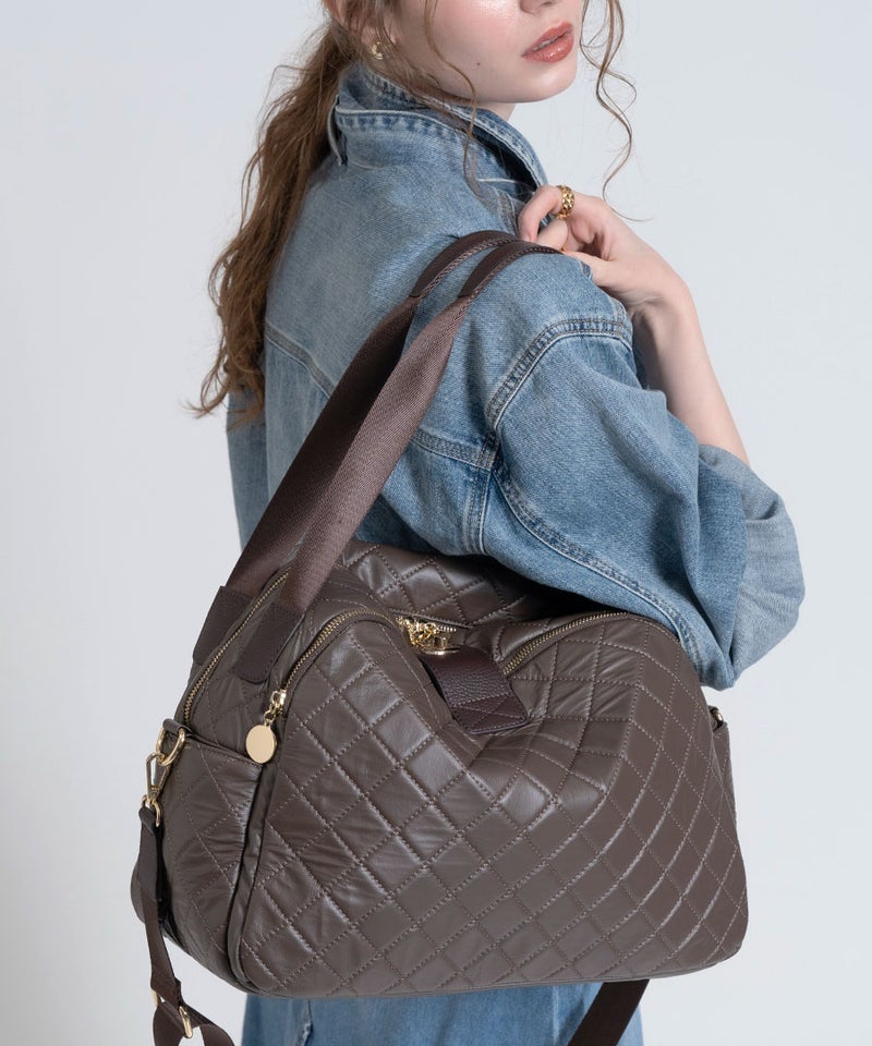 ボストンバッグ キルティング Loche Quilted Boston Bag ロシェキルティングボストン Lサイズ【第2世代・改良版】
