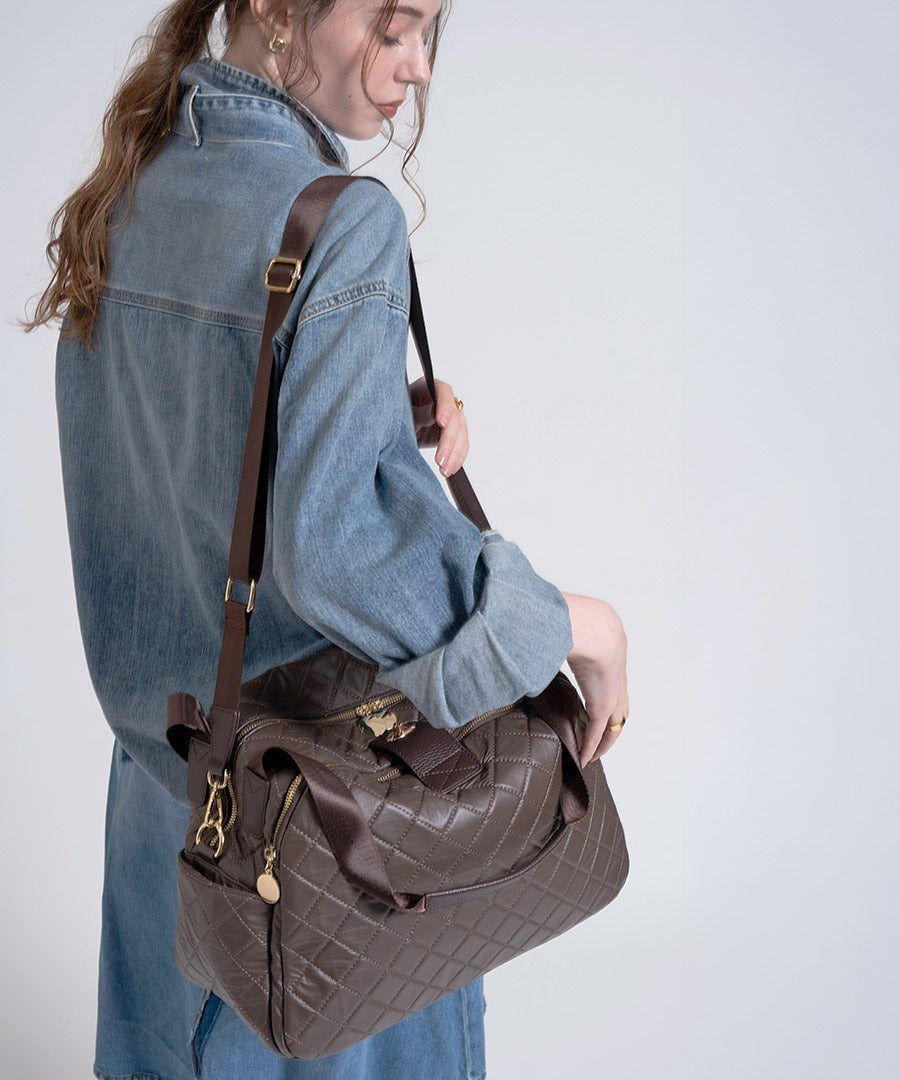 ボストンバッグ キルティング Loche Quilted Boston Bag ロシェキルティングボストン Lサイズ【第2世代・改良版】
