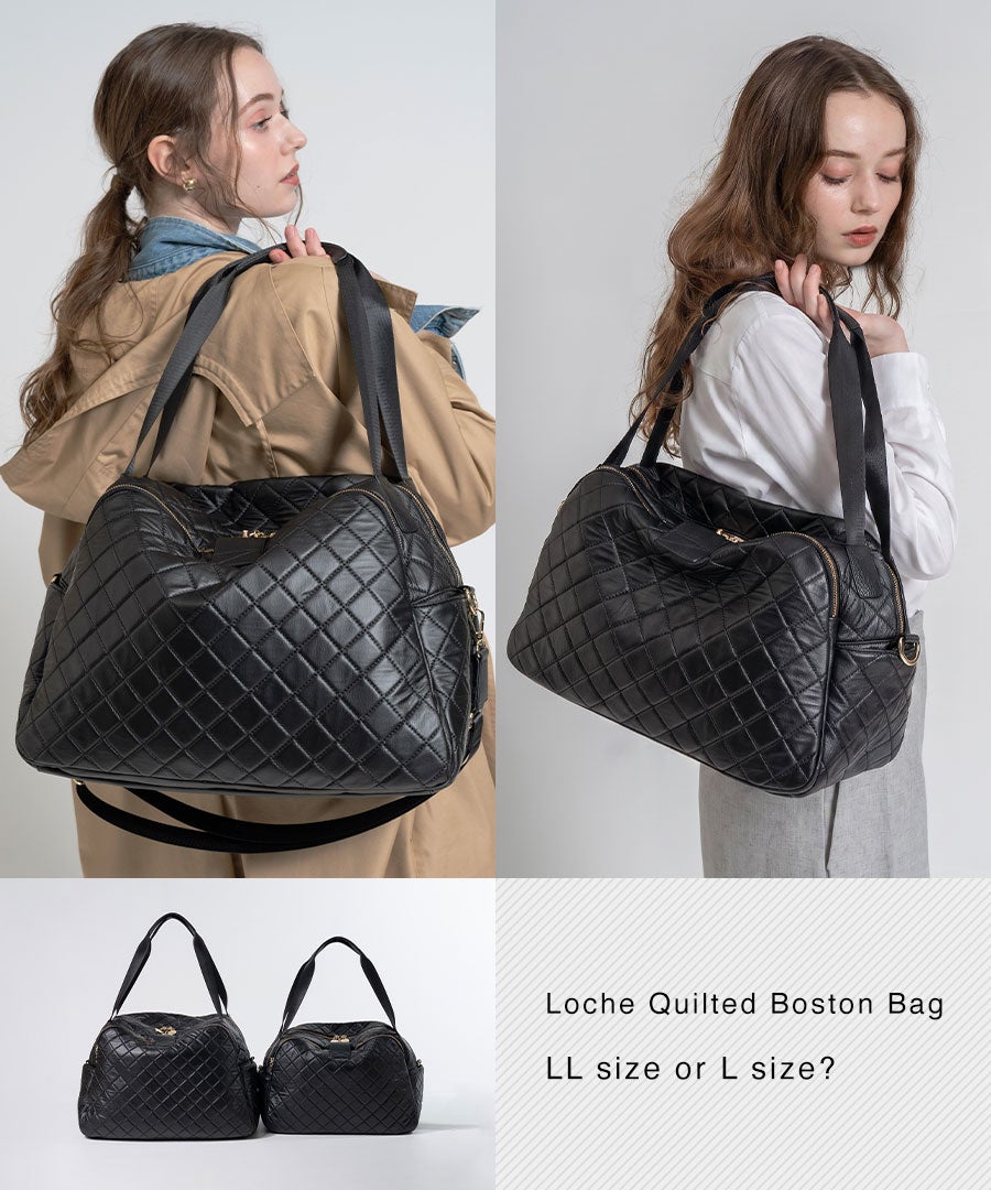 ボストンバッグ キルティング Loche Quilted Boston Bag ロシェキルティングボストン Lサイズ【第2世代・改良版】