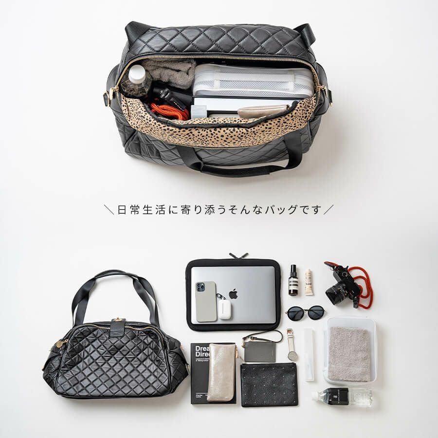 Loche Quilted Boston Bag ロシェキルティングボストン Lサイズ【在庫 Loche Quilted Boston Bag ロシェキルティングボストン Lサイズ【在庫
