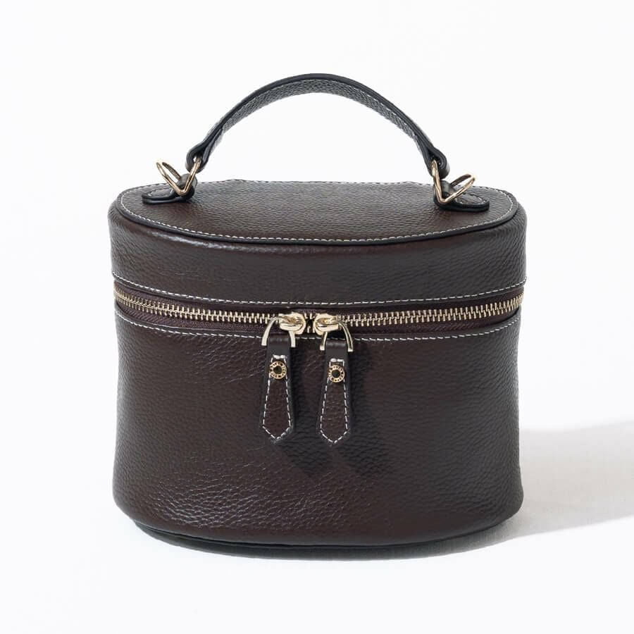 ショルダーベルト2種付属 3WAY本革バニティバッグ Bunychene バニーシェーヌ