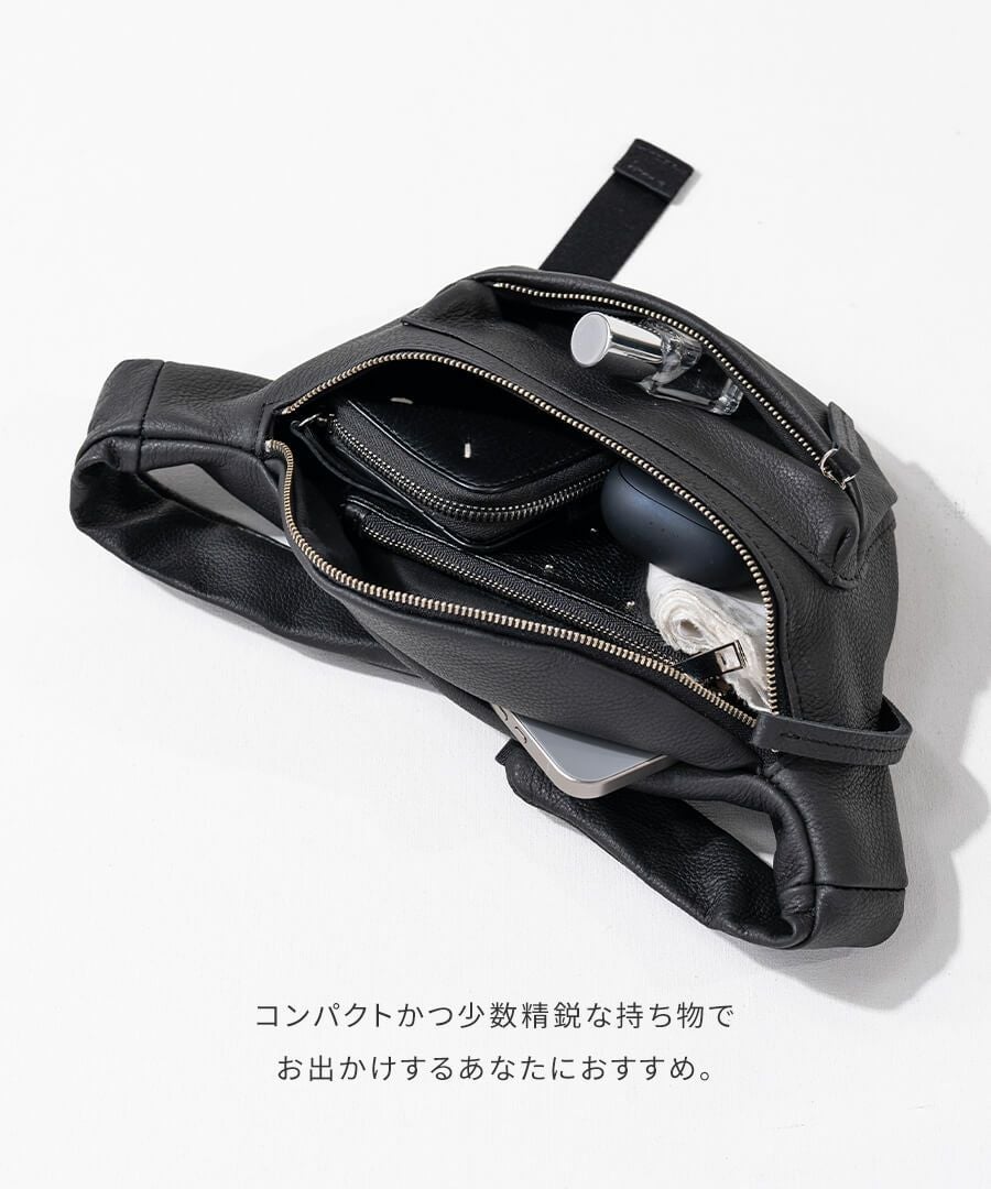 【極美品】NEIGHBORHOOD ボディバッグ 黒 NIID ニード ボディバッグ FINO IV（F4） ブラック(- ブラック