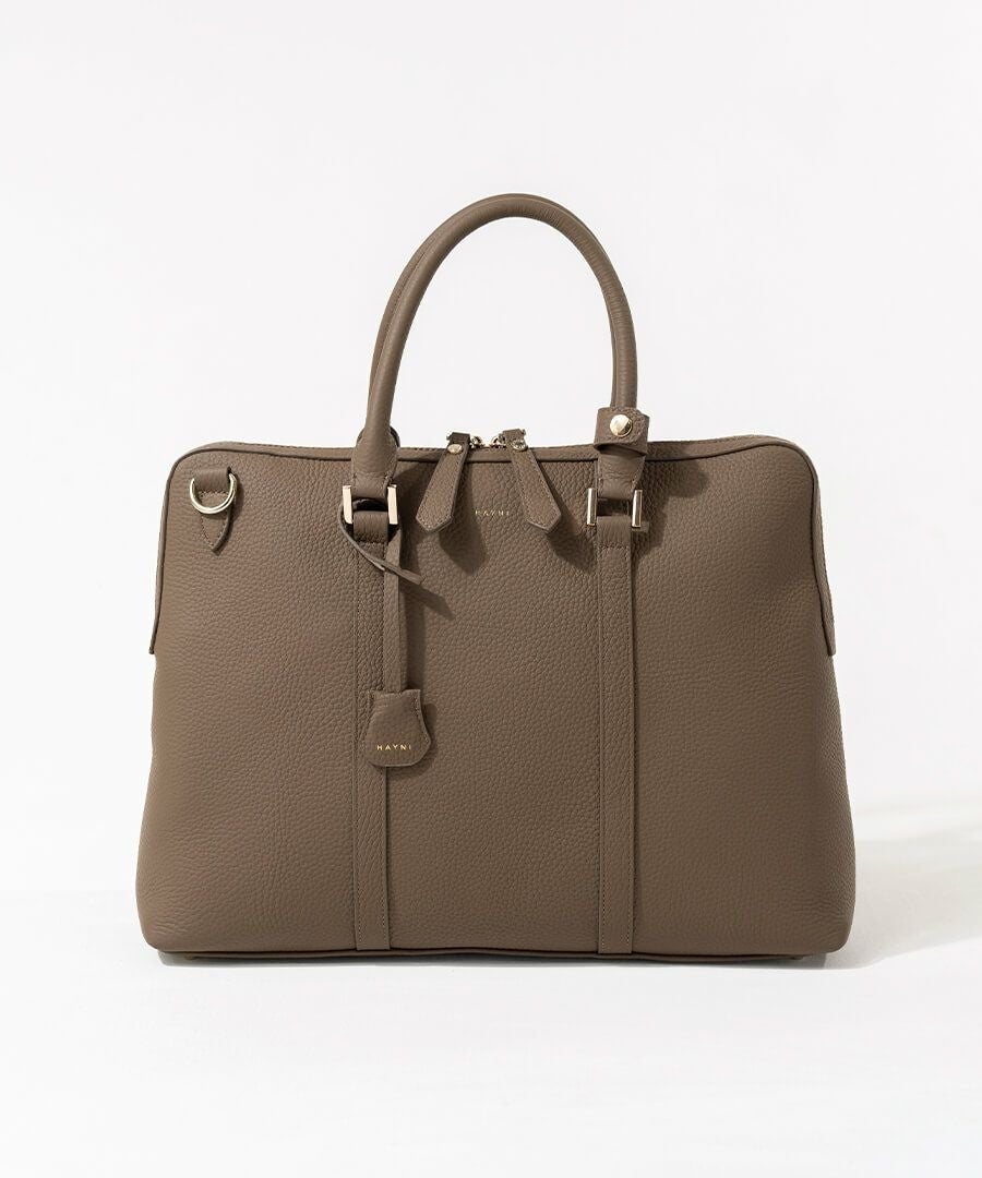 本革 ビジネスバッグ meme.さん×HAYNIコラボ Roynel ロイネル トープ