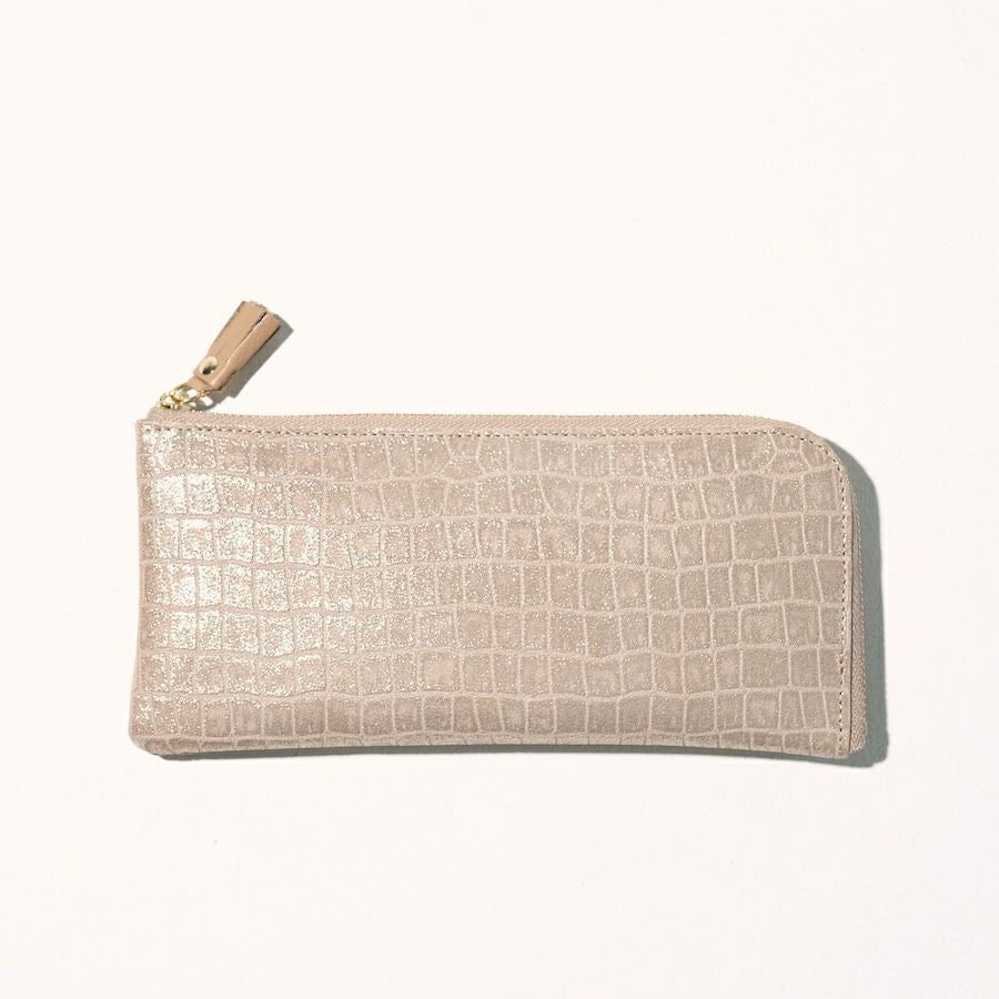 POMTATA ポンタタ クロコ 財布 ロング 長財布