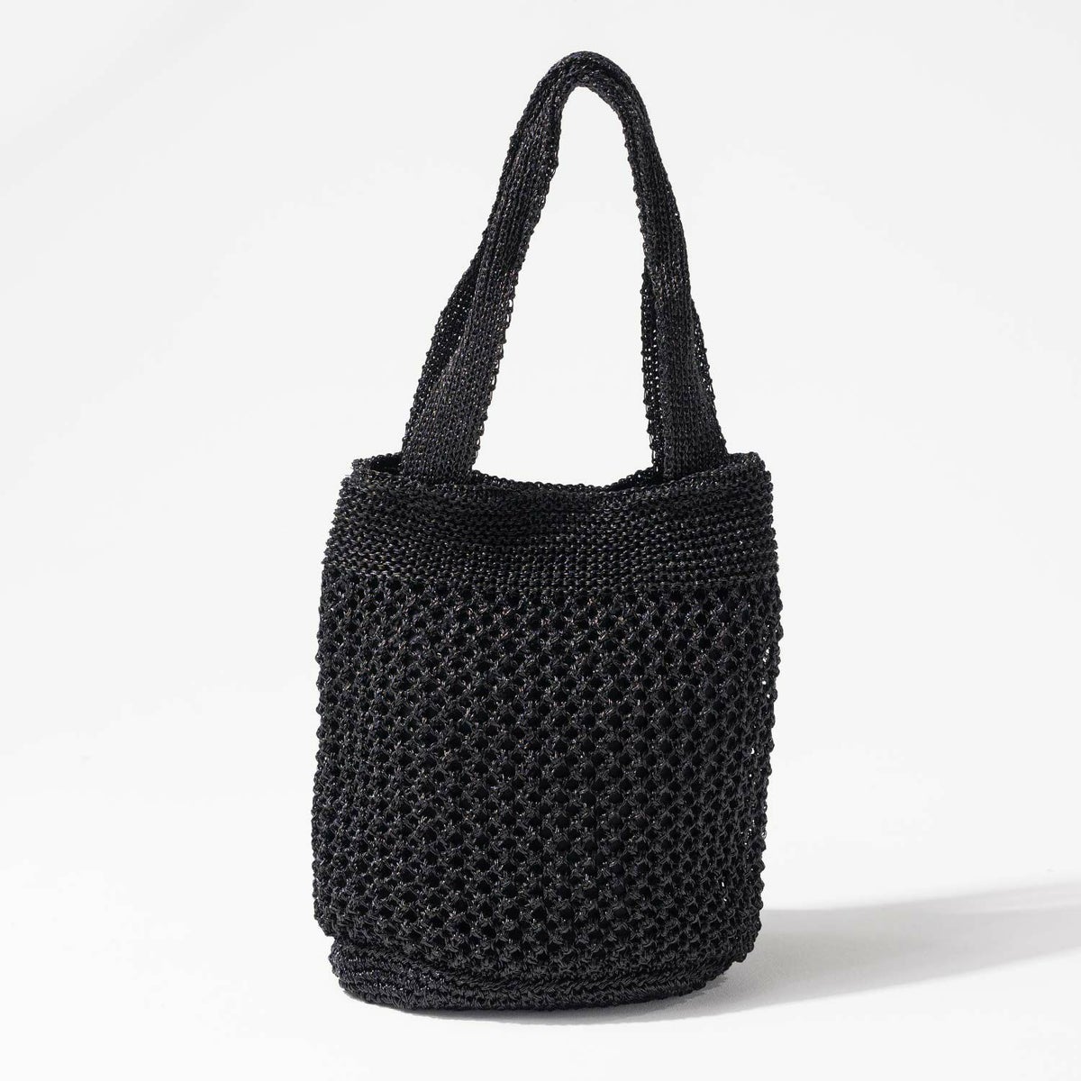 メタリックコード編みトートバッグ Lunemia ルナミア ブラック