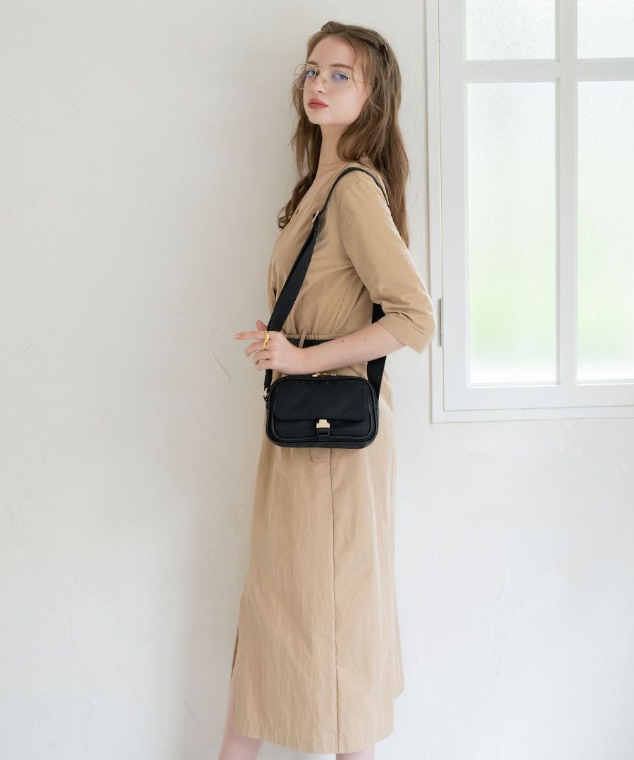 ショルダーバッグ 撥水 レディース 斜めがけ【Baby Lenum ベイビーレナム｜HAYNI ヘイニ】メッセンジャーバッグ ナイロン ナイロンバッグ