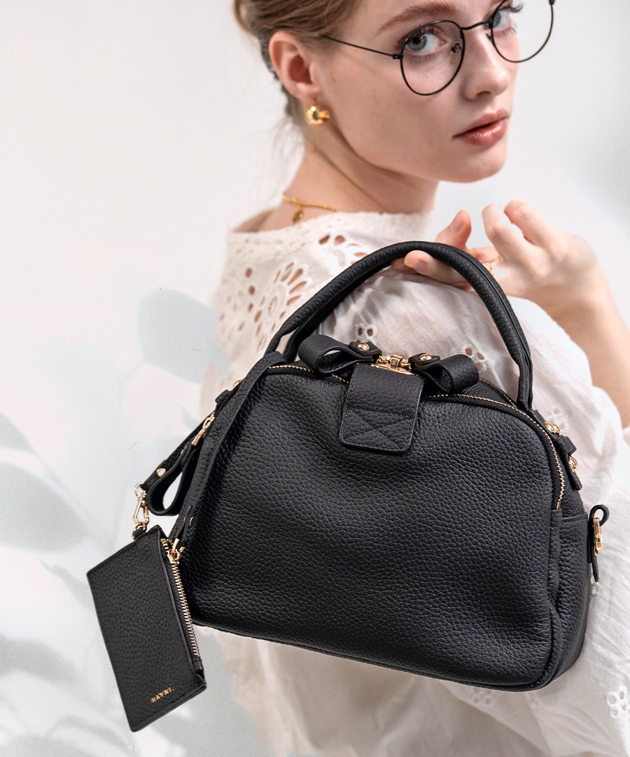 本革 ショルダーバッグ ハンドバッグ レディース 【Nene Loche ネネロシェ｜HAYNI ヘイニ】ボストンバッグ 