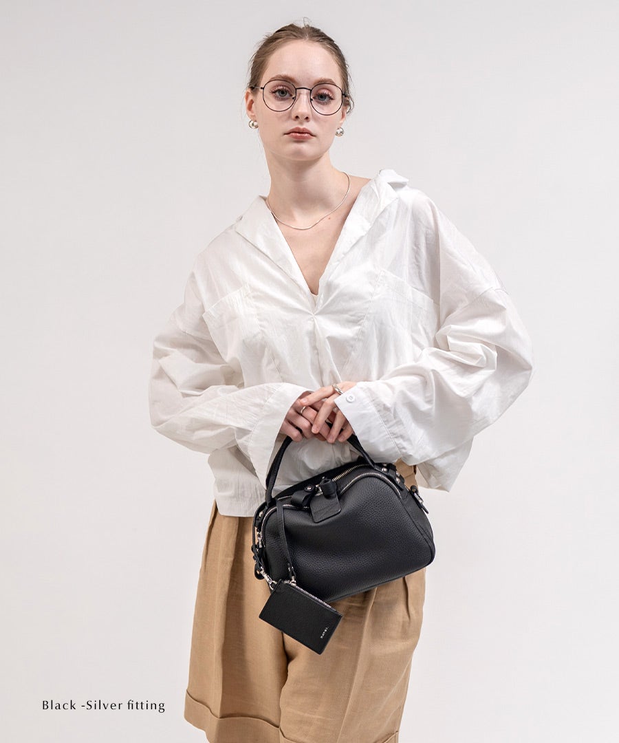 本革 ショルダーバッグ ハンドバッグ レディース 【Nene Loche ネネロシェ｜HAYNI ヘイニ】ボストンバッグ 
