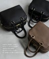 本革 2way スクエア ハンドバッグ ショルダーバッグ Carret カレ ブラック トープ