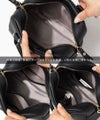 本革 2way スクエア ハンドバッグ ショルダーバッグ Carret カレ ブラック