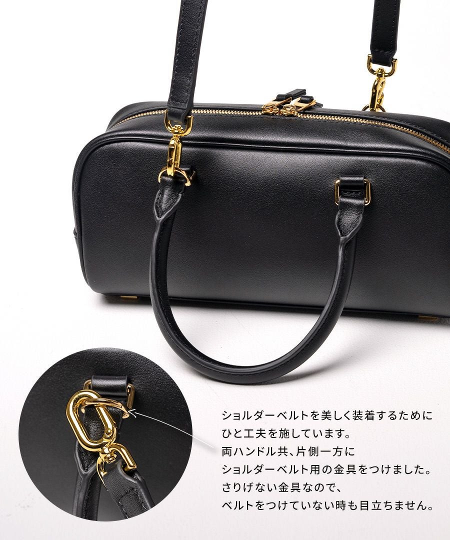 本革 ハンドバッグ レディース 2way ショルダーバッグ 横長バッグ Elliena エリーナ｜HAYNI ヘイニ