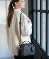 本革 2way ショルダーバッグ ハンドバッグ ボストンバッグ　Rumie ルミエ