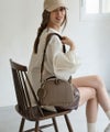 本革 2way ショルダーバッグ ハンドバッグ ボストンバッグ　Rumie ルミエ