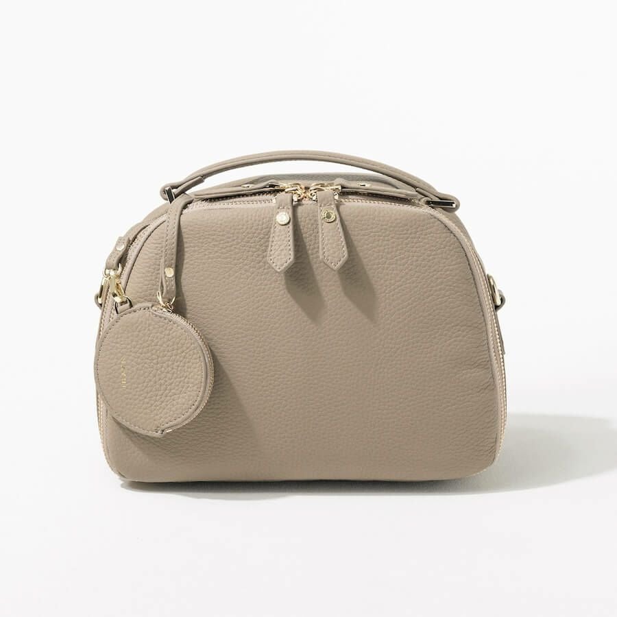 本革 2way ショルダーバッグ ハンドバッグ ボストンバッグ　Rumie ルミエ