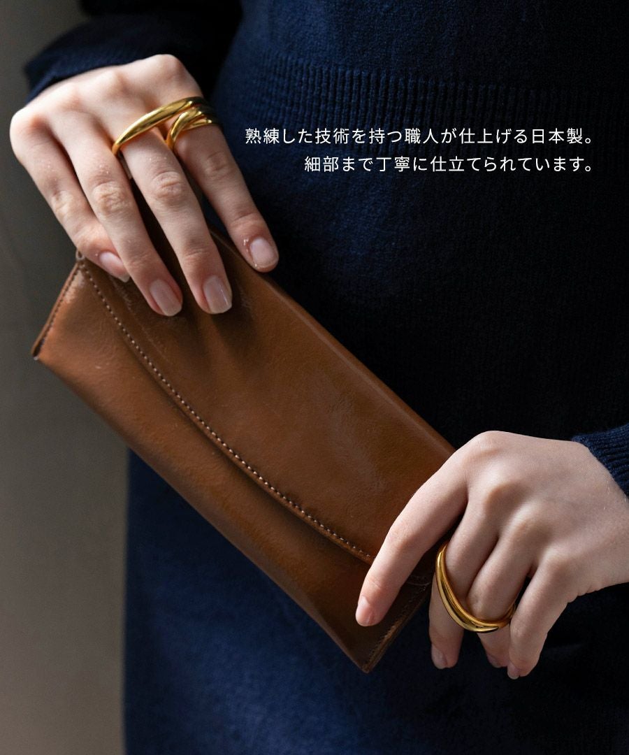 本革　エナメル 長財布 POMTATA ポンタタ ロングウォレット 長財布 エナメル