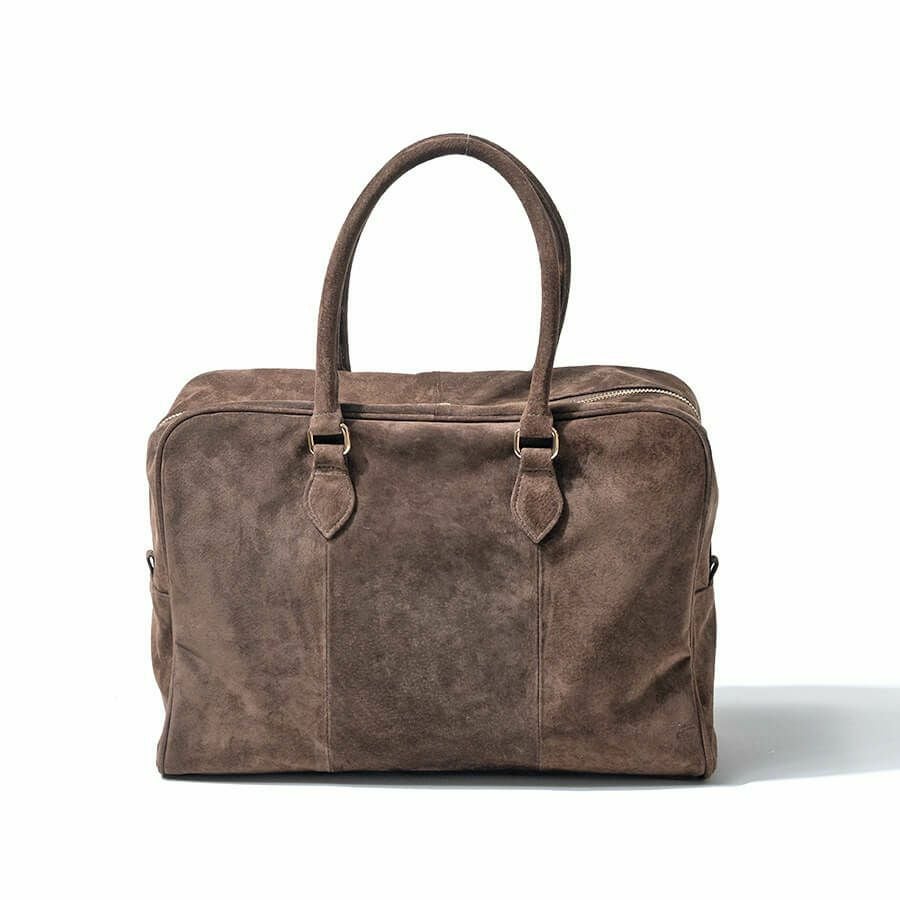 本革 スエード ボストンバッグ Donusa ドヌサ【第1世代・復刻版・在庫限り】 ダークブラウン