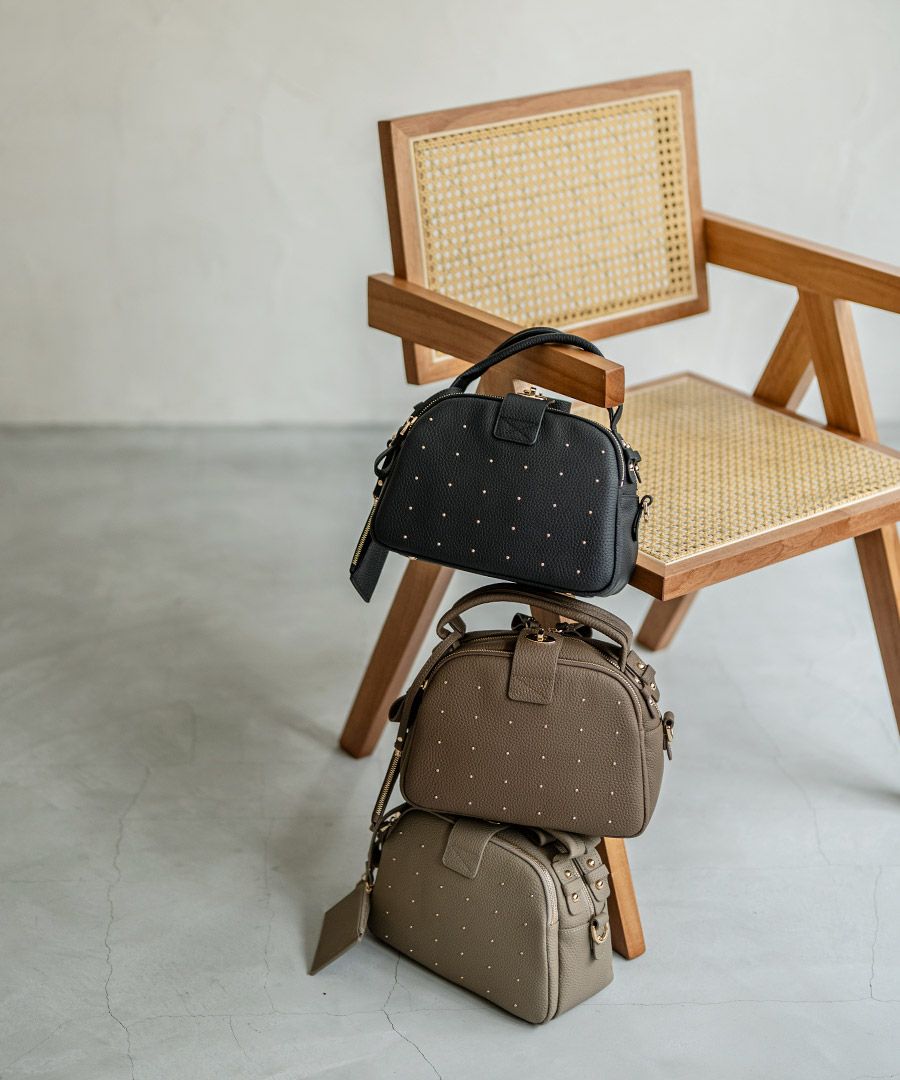 本革 2way ショルダーバッグ Nene Loche Dot ネネロシェ ドット