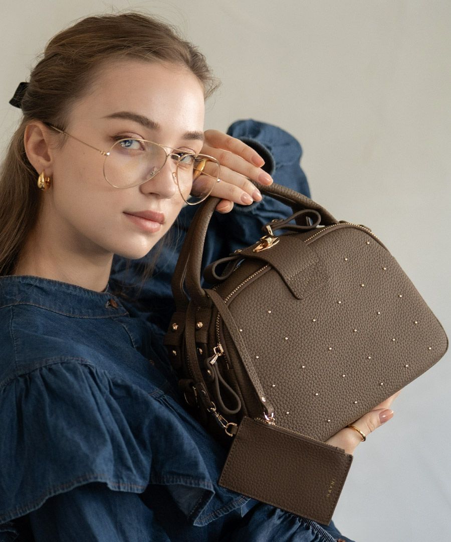 本革 2way ショルダーバッグ Nene Loche Dot ネネロシェ ドット