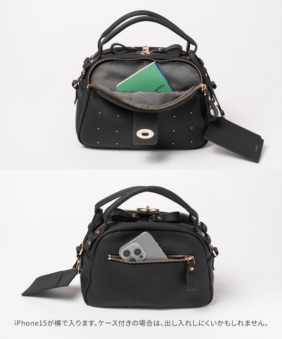 本革 2way ショルダーバッグ Nene Loche Dot ネネロシェ ドット