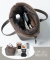 ねこモチーフ 本革 ファー ハンドバッグ Minetcuir ミネットキュイール モカ