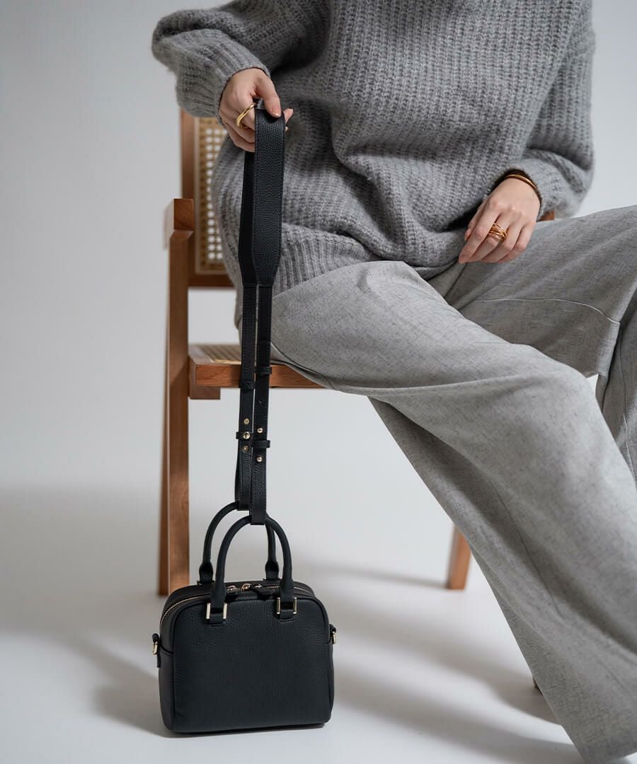 本革 ハング ワイド ショルダーストラップ