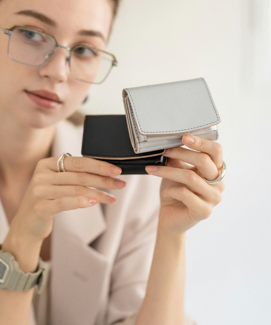 ヌメ革 本革 三つ折り財布 ウォレット レディース Soleiil ソレイユ