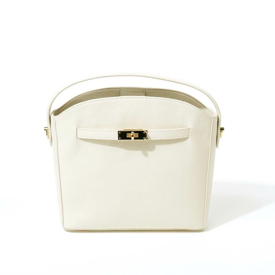 本革 ハンドバッグ ショルダーバッグ 2way レディース「Orphae オルフェ」 アイボリー