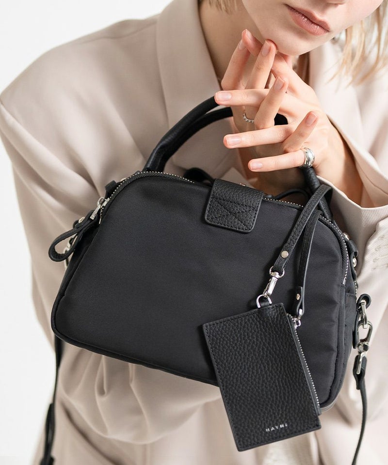 ナイロン 2way ショルダーバッグ ハンドバッグ 【 Nene Nylon Loche ネネナイロンロシェ 】